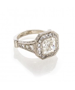 ASSCHER CUT DIAMOND 3.03 CT