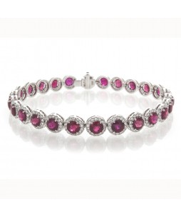 RUBY AND DIAMOND BRACELET