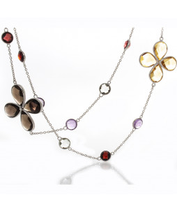 SEMI-PRECIOUS GEMSTONE NECKLACE