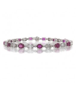 RUBY AND DIAMOND BRACELET