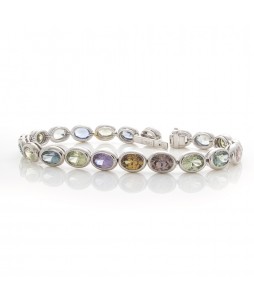 OVAL MULTICOLOR SAPPHIRE BRACELET