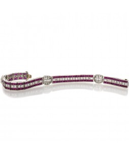 RUBY AND DIAMOND BRACELET