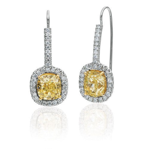 YELLOW DIAMOND EARRINGS
