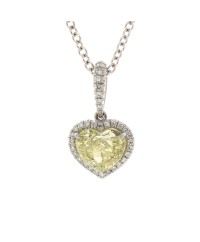 YELLOW HEART SHAPE DIAMOND 1.56 CT