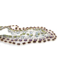 EMERALD CUT GEMSTONE NECKLACES