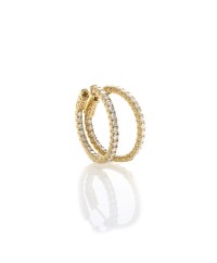 1" DIAMOND HOOPS