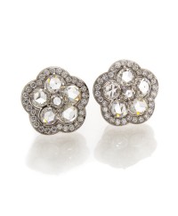 ROUND ROSECUT DIAMOND EARRINGS