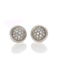 DIAMOND BUTTON EARRINGS