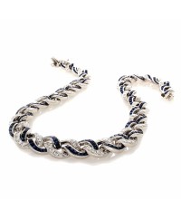 SAPPHIRE & DIAMOND NECKLACE