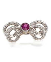 RUBY BOW PIN