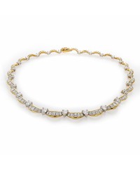 YELLOW GOLD DIAMOND NECKLACE