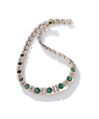 EMERALD & DIAMOND NECKLACE