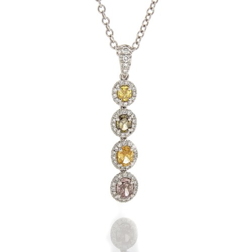 FANCY COLOR DIAMOND PENDANT